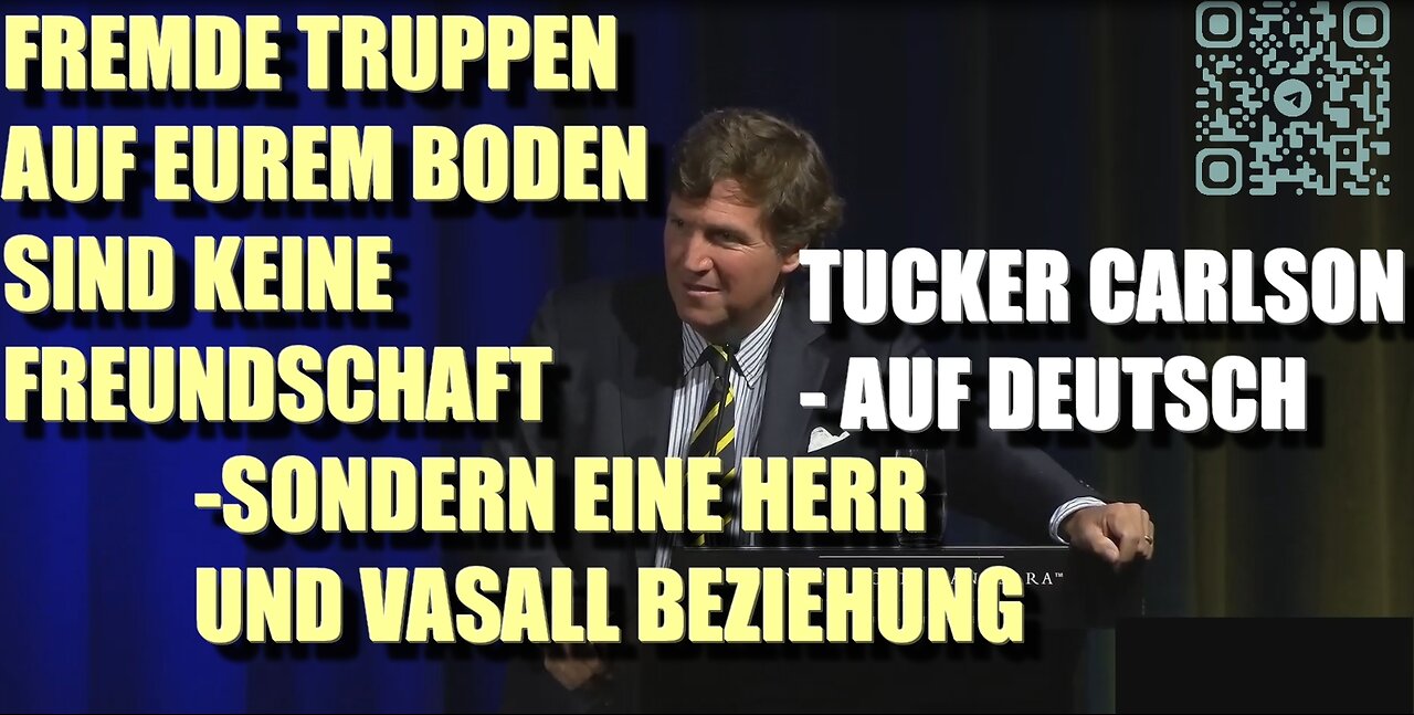 Tucker Carlson in Australien auf Deutsch - über die Truppen der USA in fremden Ländern