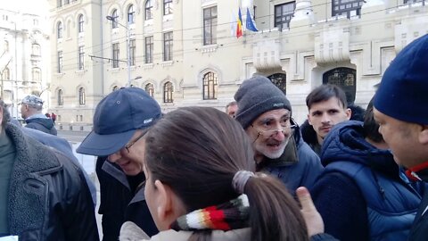 Protest împotriva taxei oxigen a primarului Firea