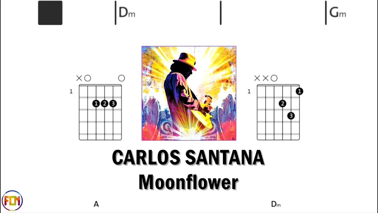 CARLOS SANTANA Moonflower Instrumental - Guitar Chords HD