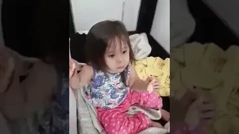 Baby Cassie is watching Peppa Pig