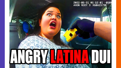 Angry Latina Tries To Flee On Foot After Crashing Drunk