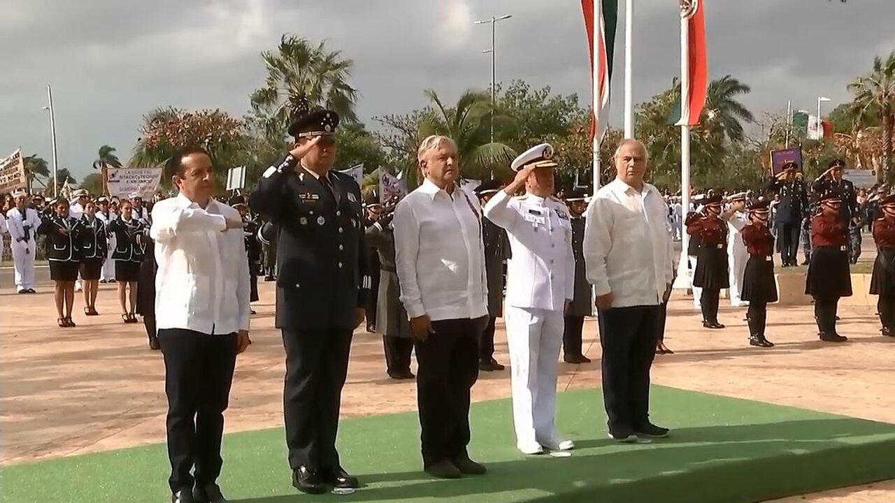 Día de la Bandera Nacional, desde Chetumal, Quintana Roo.