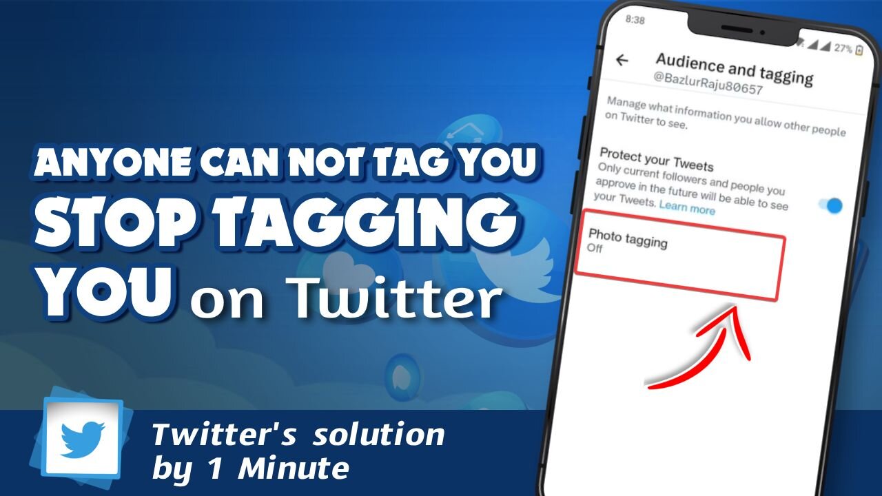 How to stop tagging you on Twitter