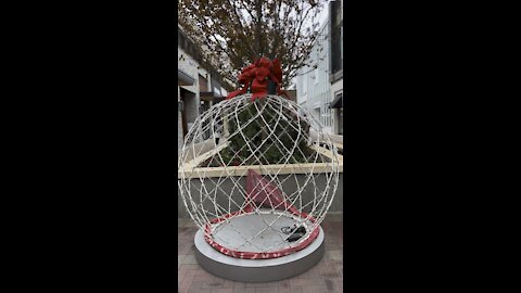 Large Christmas Ornament Display