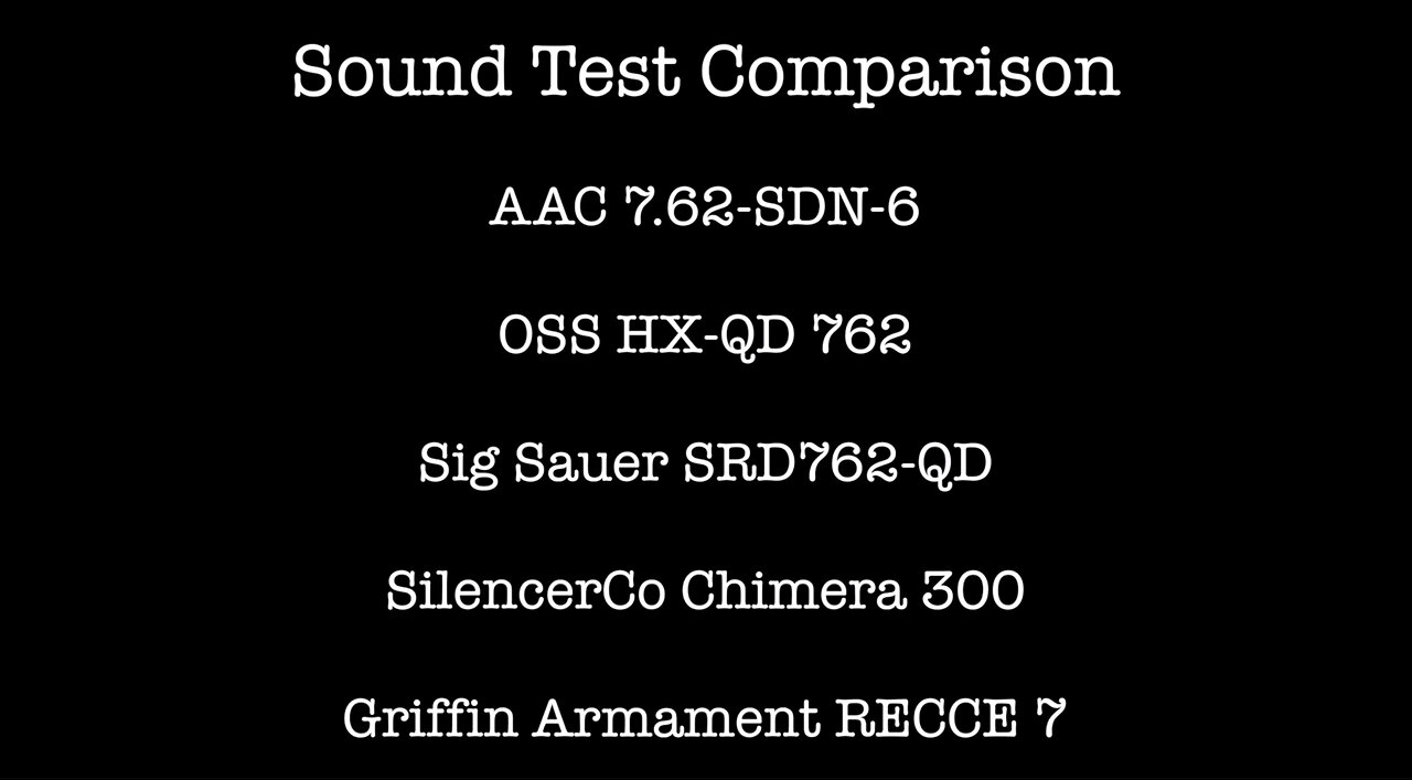 RECCE 7™ Suppressor Sound Test Comparison