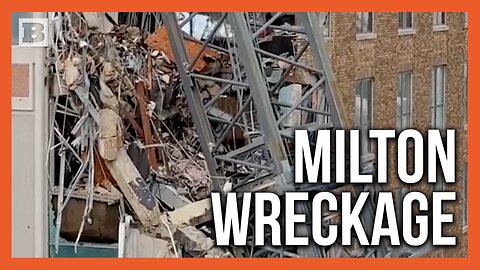 Milton's Wrath: Toppled Crane Smashes into Building in St. Petersburg, FL