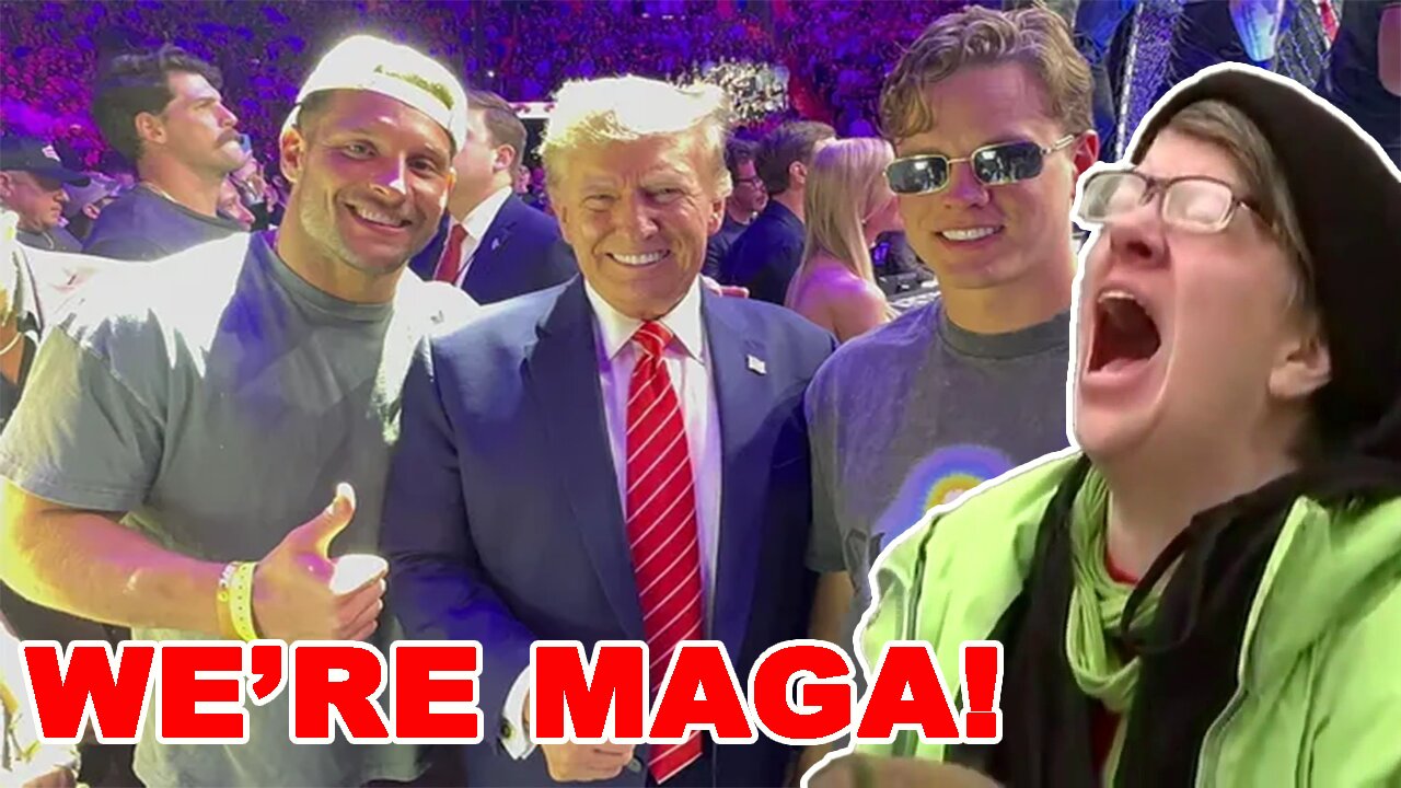 Leftists PANIC and MELTDOWN over Joe Burrow hanging out with Donald Trump at UFC 299!