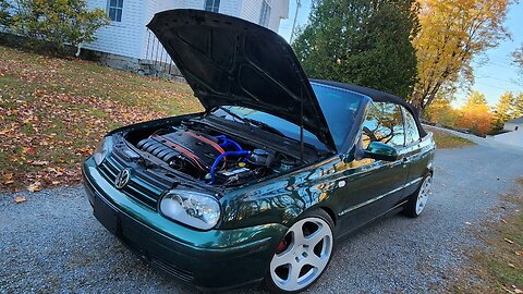 New England Fall drive with the top down