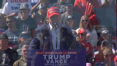 Donald Trump holds a rally in Mosinee, Wisconsin - September 7, 2024