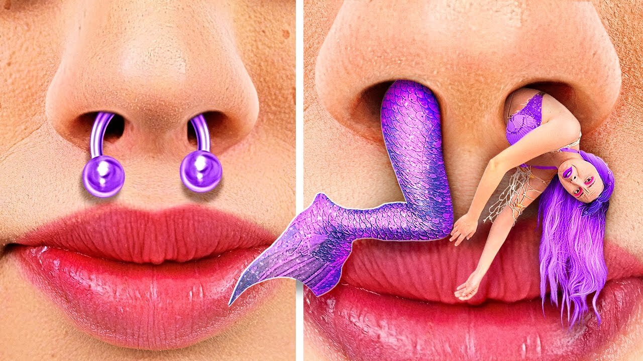 Extreme MERMAID MAKEOVER For NERD 🧜♀️ *How To Become Popular At School*