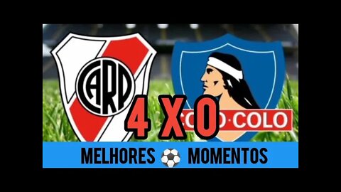 RIVER PLATE VENCE COLO-COLO COM GOLAÇO DE BARCO E MANTÉM OS 100% DE APROVEITAMENTO NA LIBERTADORES