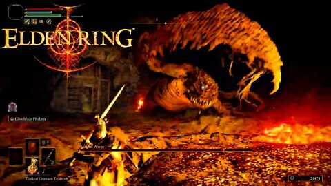 Elden Ring - Boss Fight - Magma Wyrm - Gael Tunnel, Caelid