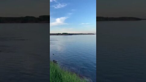 Lighthouse by a cliff in PEI