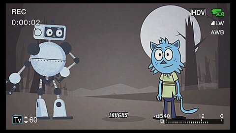 MAN, ROBOT AND CAT