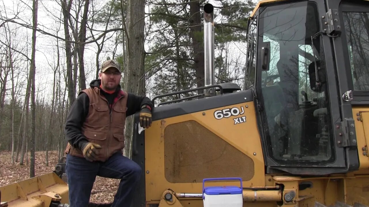 #56 Using Dozer root rake food plot establishment "Landscaping for Whitetails"