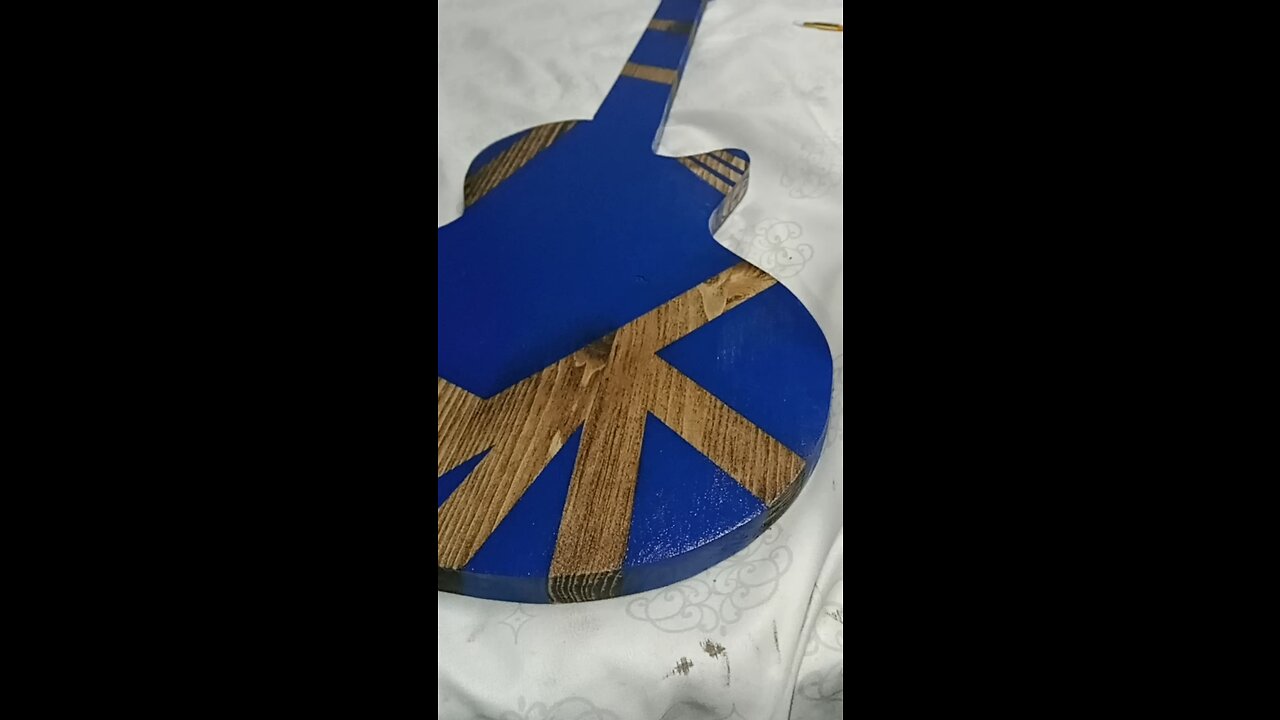 Handcrafted wood guitar