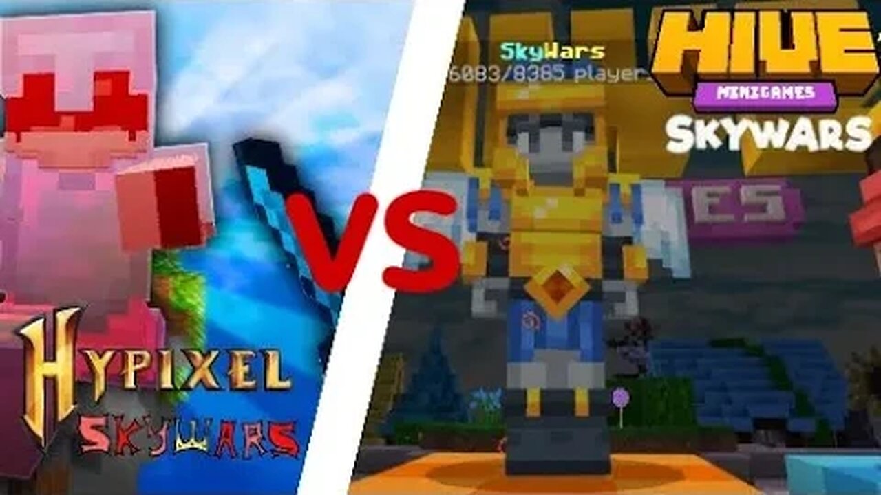 Hive Skywars VS Hypixel Skywars