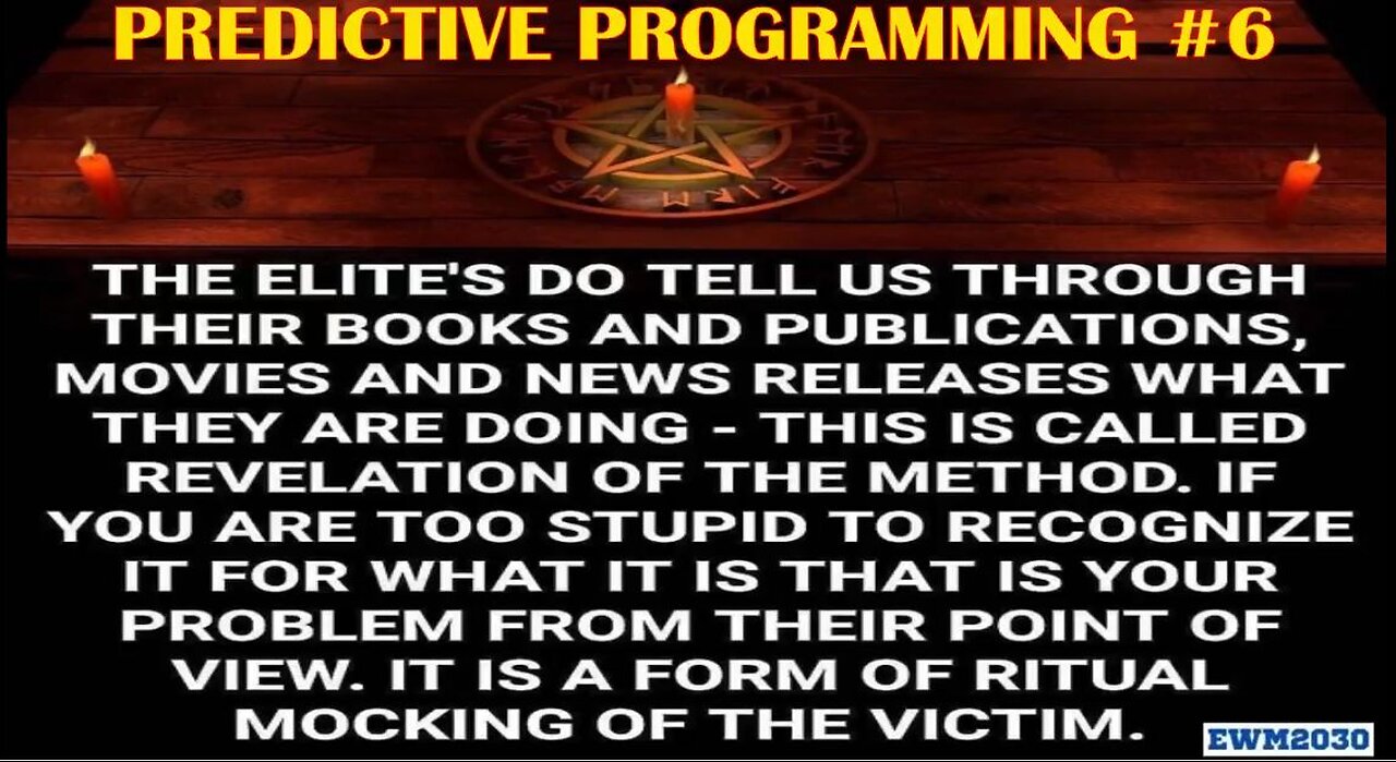 Predictive Programming #6 - Predicting The Next Plandemic