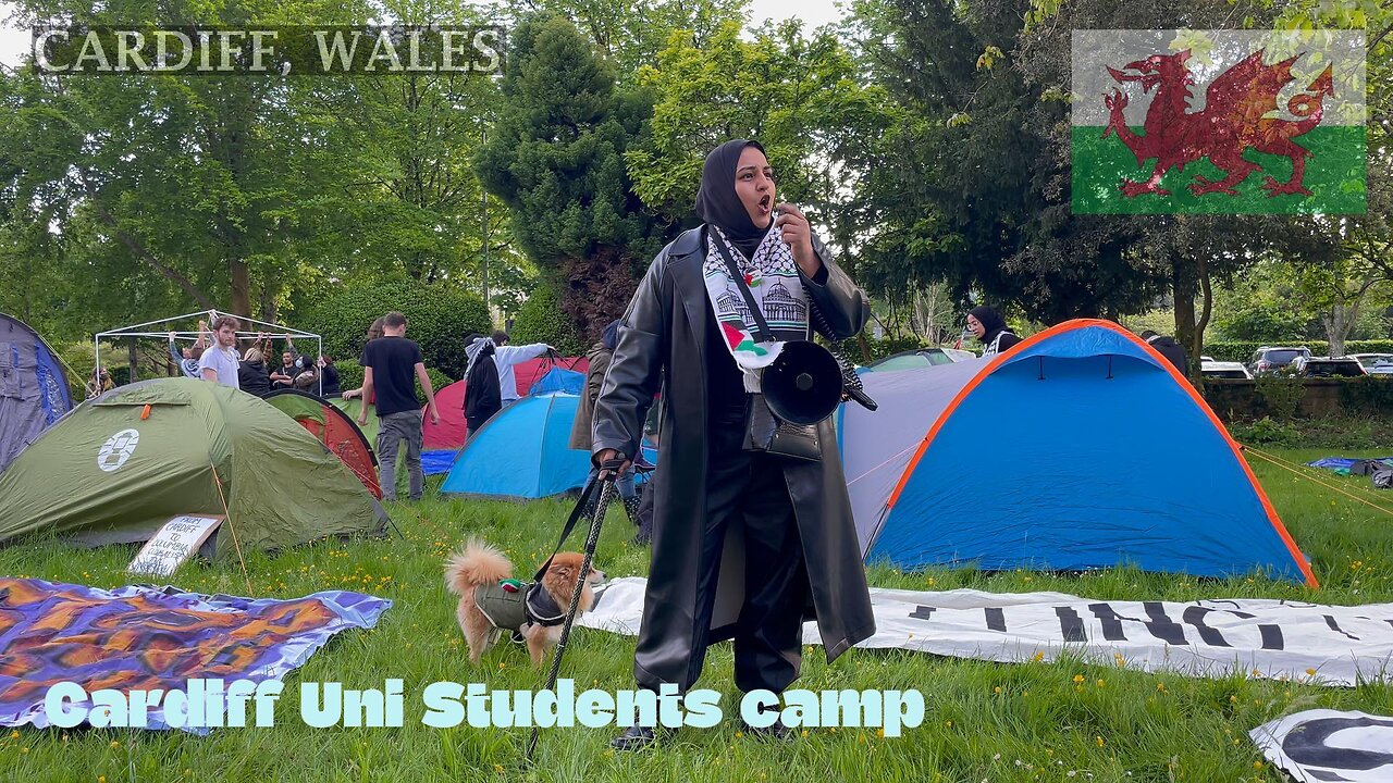 Students join the movement for Palestine, Cardiff University, Wales