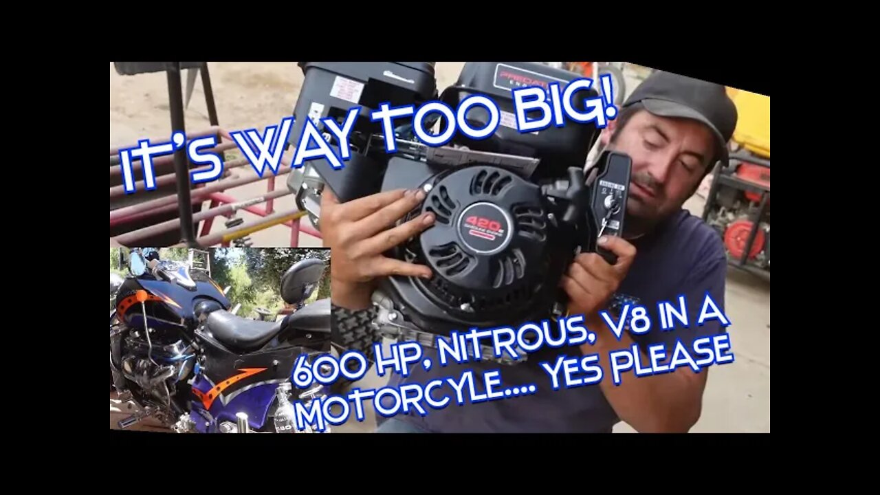 420cc Harbor Freight Predator in our 100 dollar go-kart???? Why not