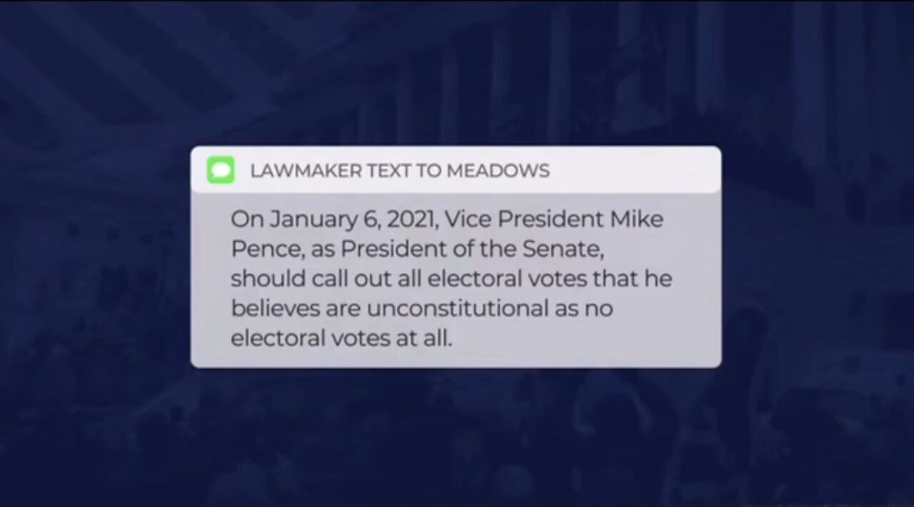 Watch Democrat Adam Schiff Doctors Jan 6 Texts Between Meadows and Jordan