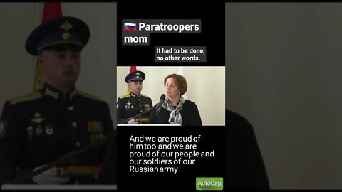 Sacrificed Russian Paratrooper mom Eulogy