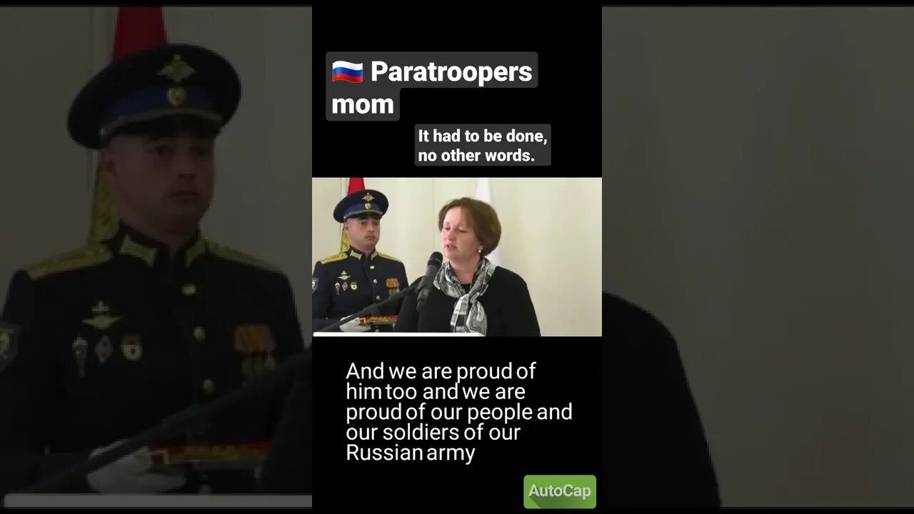 Sacrificed Russian Paratrooper mom Eulogy