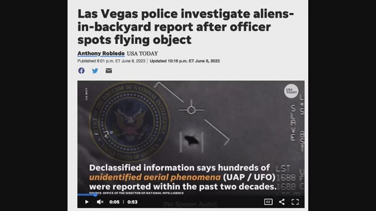 The 2023 Circus Continues! Family Calls Cops Over 10 Foot Tall Aliens In Their Yard!