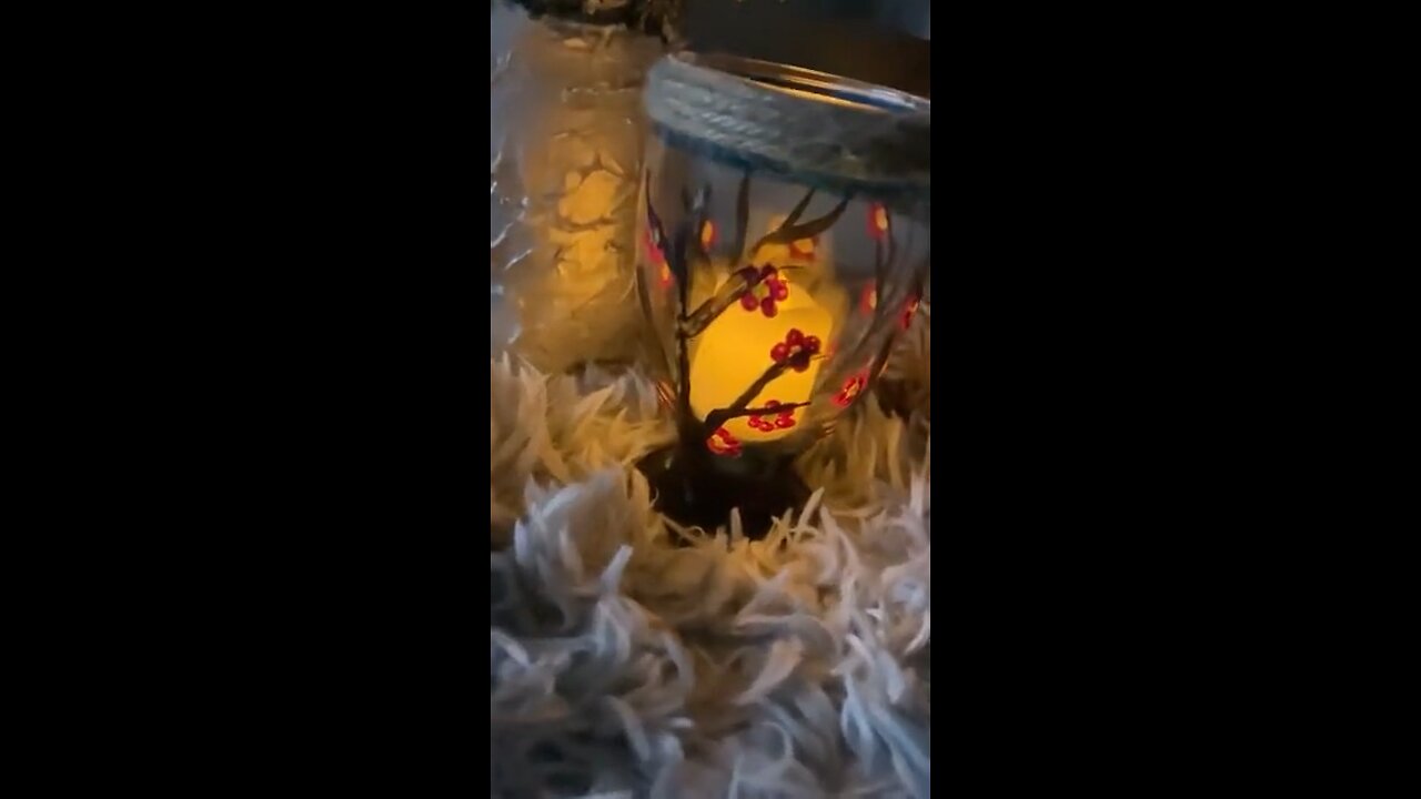 Beautiful Hand craft/ covert a glass into beautiful lamp