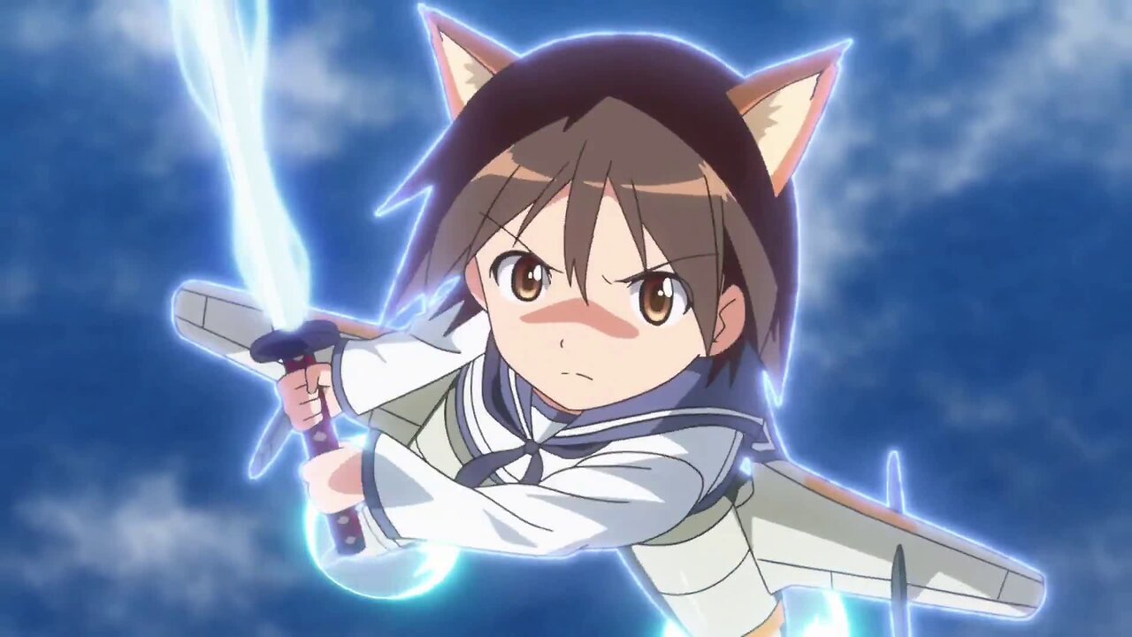 Strike Witches 2 - the witches help Yoshika + Yoshika uses the Reppumaru