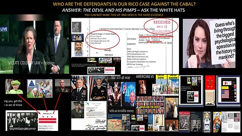 WHO ARE THE DEFENDANTS IN OUR RICO CASE AGAINST THE CABAL? ANSWER: THE DEVIL AND HIS PIMPS