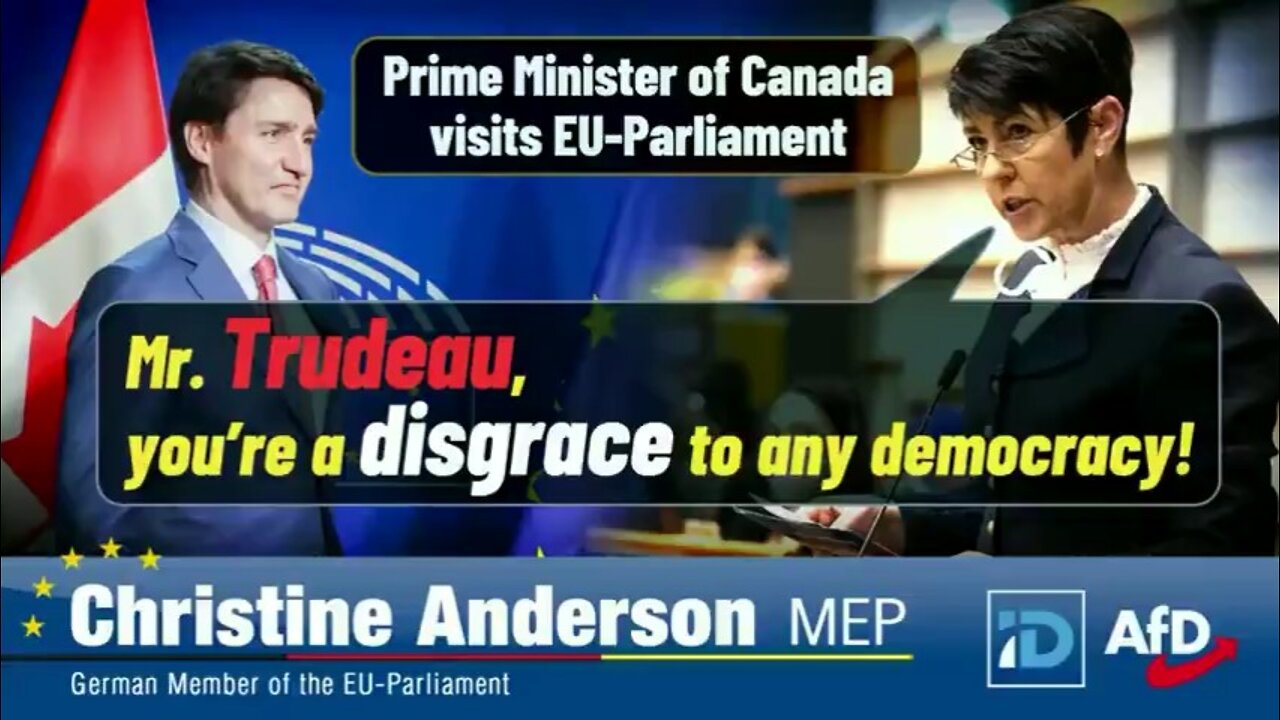 CHRISTINE ANDERSON GERMAN MEP IS A CANADIAN HERO