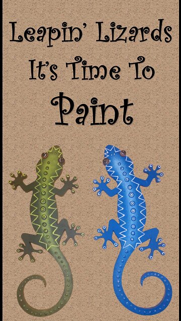 Easy Gecko Lizard Dot Painting Trailer