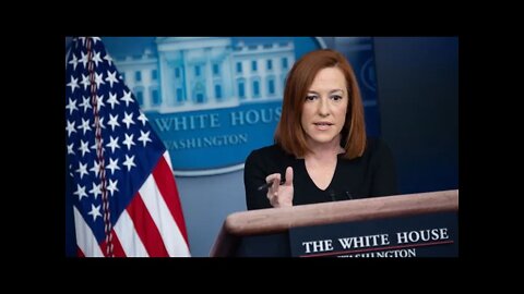 White House press secretary Jen Psaki speaks to press.