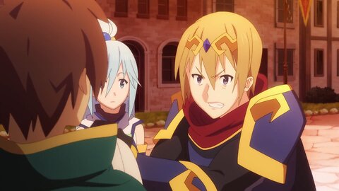 Konosuba - Kyouya tries to free Aqua