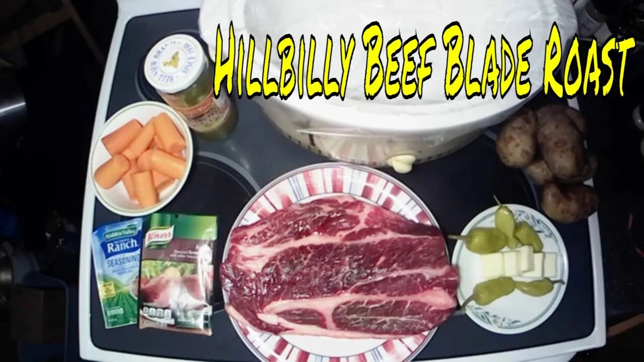 What's cooking with the Bear. Beef blade roast. #crockpotmeal #beefroastrecipe