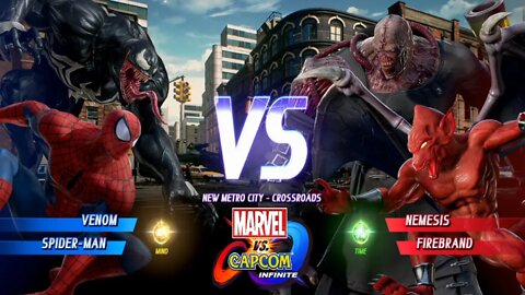 Venom & Homem-Aranha VS Nemesis & Firebrand Marvel vs Capcom