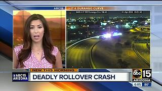 DPS investigating after person killed in rollover on I-17 near Durango Curve