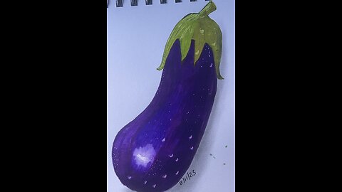 drawing eggplant