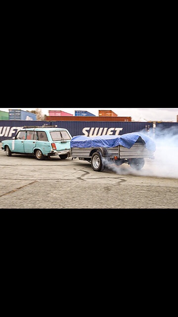 We drift a 1JZ-swapped... Trailer?