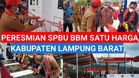 SPBU BBM Satu Harga di Pagar Dewa Lampung Barat Bikin Warga Senang