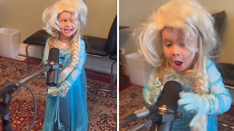 Girl Dressed As Elsa Delivers Epic Heavy Metal Performance