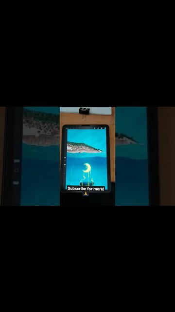 How to draw Fantasy Ocean Landscape? 🌙 - Daily Art nr.106🖌️