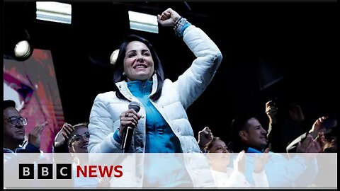 Ecuador presidential election count sees Luisa Gonzalez in lead - BBC News