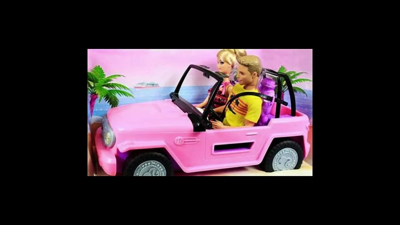 Barbie and Ken go for a ride #barbie