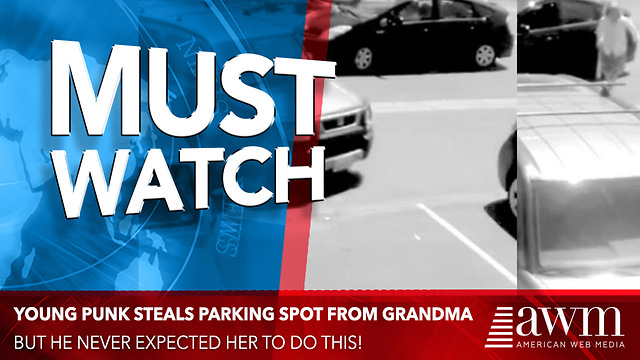 Young Punk Purposely Steals Parking Spot From Grandma, Now Watch How She Gets Revenge