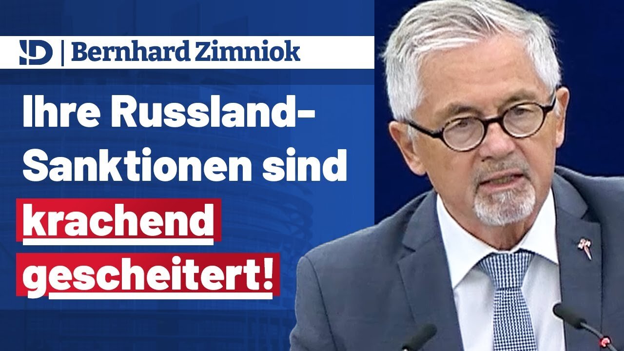 𝐁𝐞𝐫𝐧𝐡𝐚𝐫𝐝 𝐙𝐢𝐦𝐧𝐢𝐨𝐤 mdEP▶️ Ihre Russland-Sanktionen sind krachend gescheitert!🙈