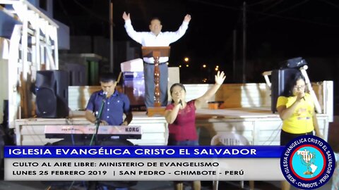 CULTO AL AIRE LIBRE MINISTERIO DE EVANGELISMO