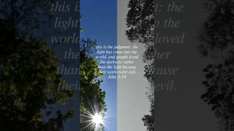 John 3:19 #judgement #light #darkness #world #evil #God #Bible #jesus #christian #shorts