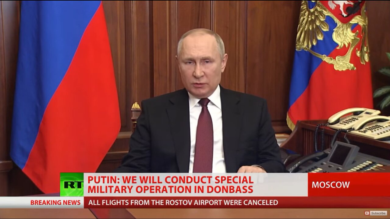 Putin announces 'special operation' in Donbass